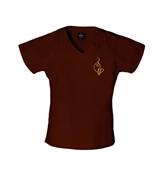 Brown Signature V-neck Top